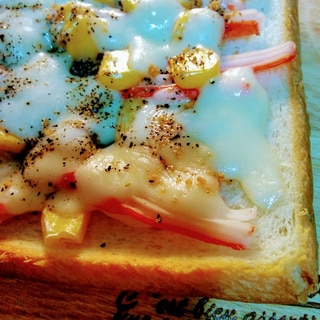 蟹かまとシュリンプソルトトースト